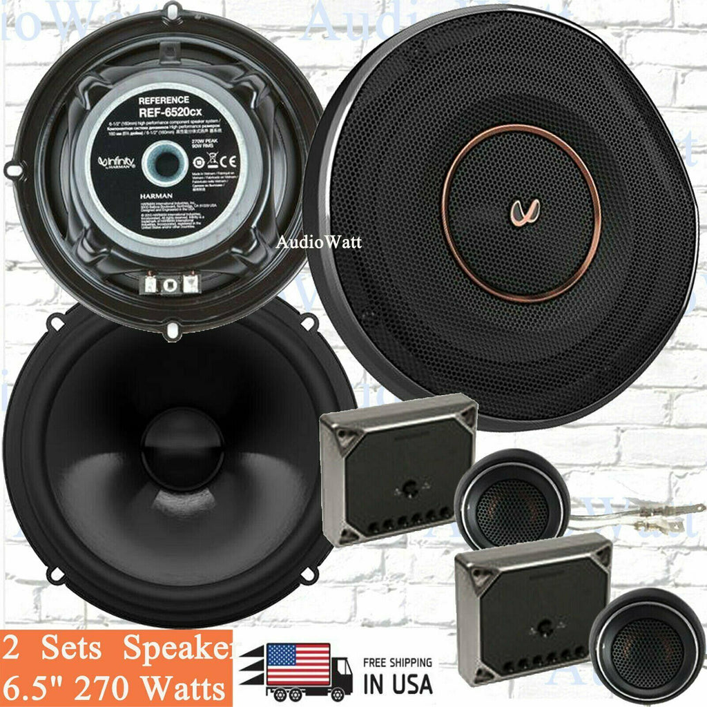 Infinity REF-6520CX  6.5" 270 WattsCar Audio Component Speakers System -2 pair - Sellabi