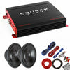 Crunch PX2000.1D 2000 Watts Class D Amplifier + (2) 10" High Power Sub w/ Kit - Sellabi