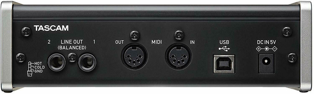 Tascam US-2x2 USB Audio/MIDI Interface with Microphone Preamps iOS Compatibility - Sellabi