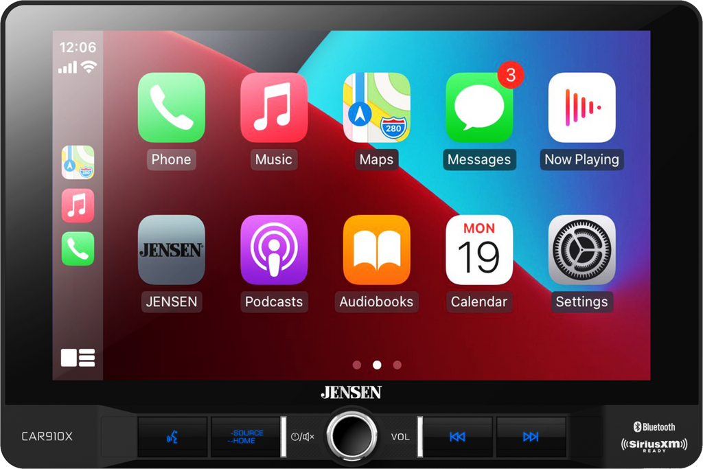 Jensen CAR910X 9" Media Receiver w/Apple CarPlay, Android Auto + XV30LCC Camera - Sellabi