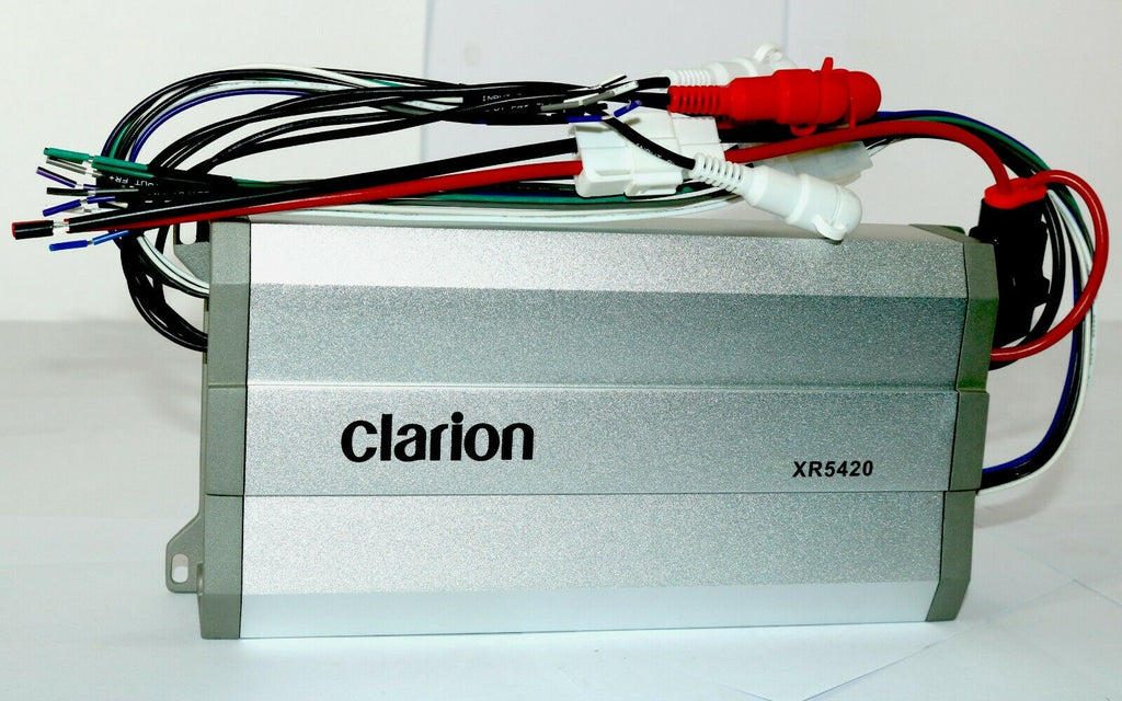 Clarion XR5420 Class 400 Watts 4-Channel Motorcycle Amp Car Audio Amplifier +Kit - Sellabi