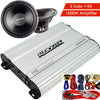 2x 10" Blaupunkt 1200W Subwoofer + Audiobank 1500W Bridgedable Amplifier + Kit - Sellabi