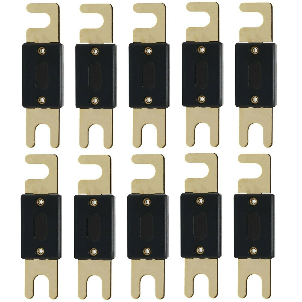 10 Pieces 250 Amp ANL Inline Gold Plated Electrical Protection Fuse for Vehicle - Sellabi