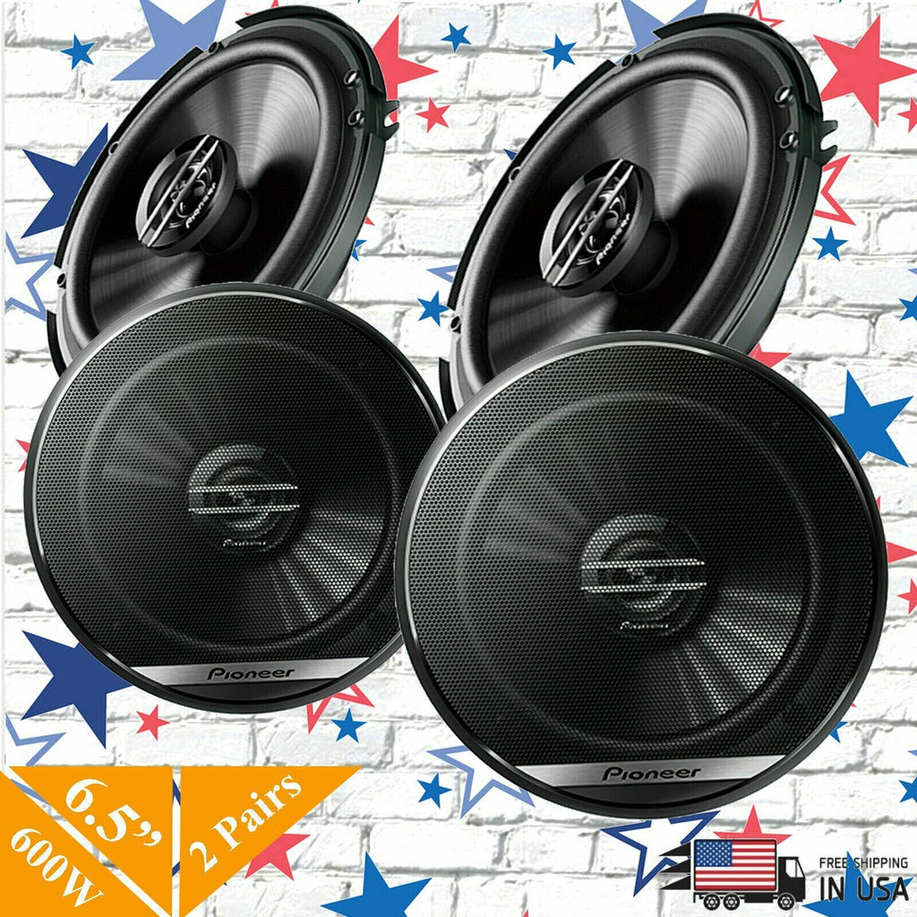 4x Pioneer TS-G1620F 2-Way 6.5" Car Speaker 600W 6 1/2 inch replace of TS-G1645 - Sellabi