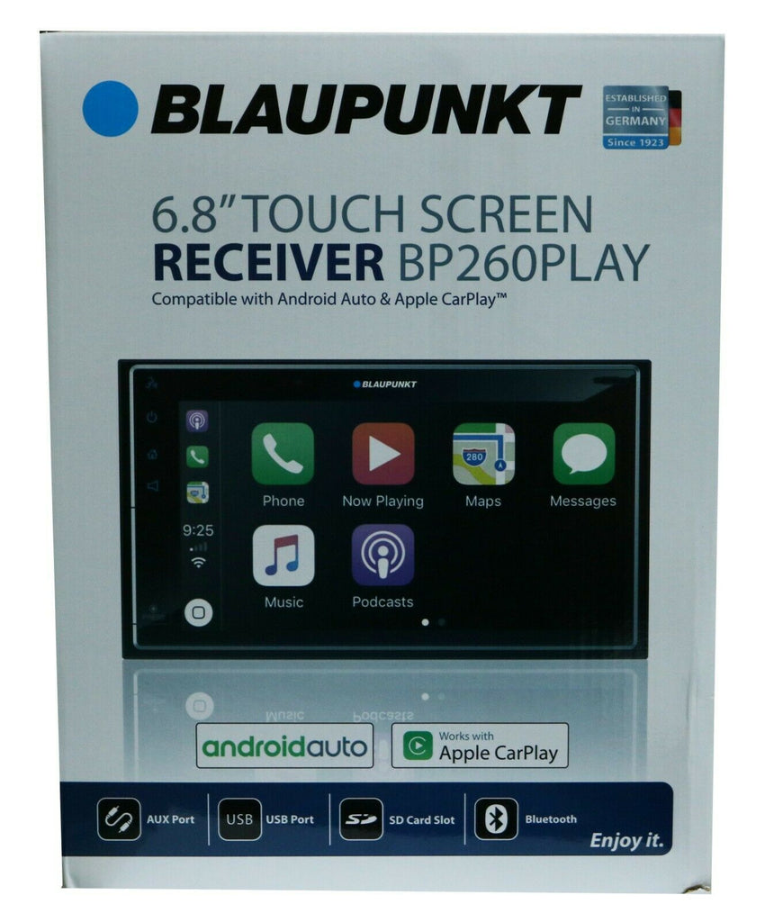 Blaupunkt BP260PLAY 6.8” Touchscreen Receiver w/ Android Auto & Apple CarPlay - Sellabi