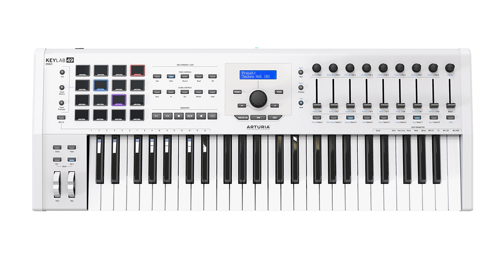Arturia KeyLab 49 Mkii 49 Keys MIDI Controller Keyboard White-UC - Sellabi