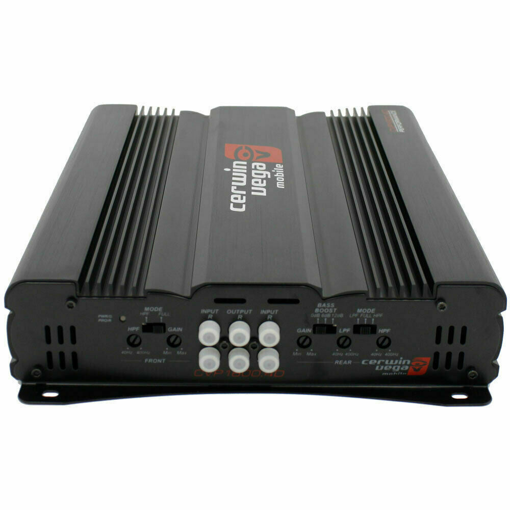 Cerwin Vega CVP1600.4D 1600W Amp + 4x XED650C Speakers Max Power + 4-Ch Kit - Sellabi