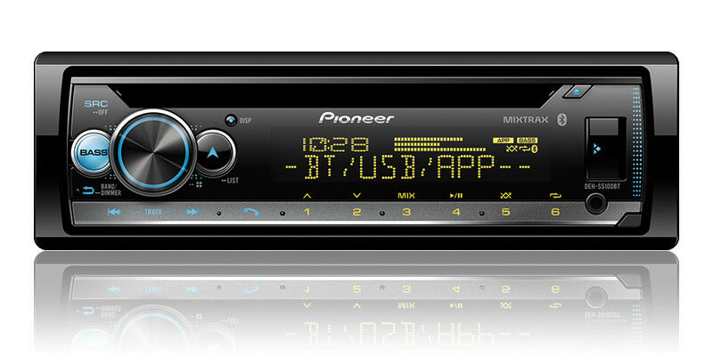 New Pioneer DEH-S5100BT 1-Din In-Dash CD Receiver + (4) TS-G1620F 6.5? Speakers - Sellabi