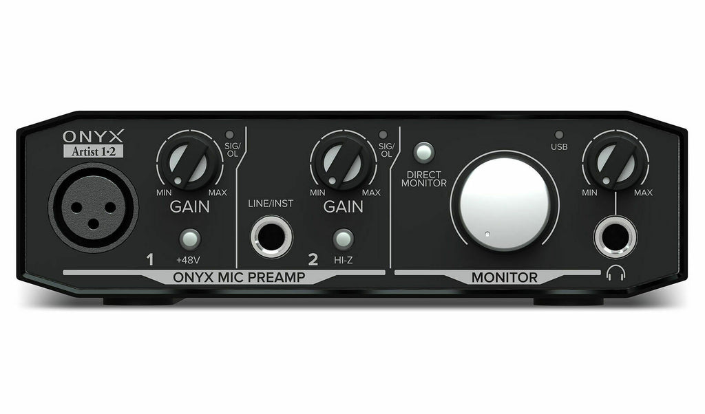 New Mackie Onyx Artist 1.2 2x2 USB Audio Recording Studio Interface - Sellabi