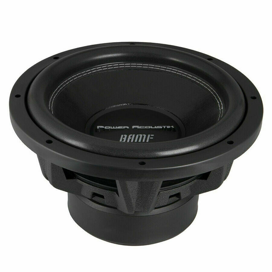 1x Power Acoustik BAMF-154 Subwoofer +Audiotek AT-4000M Amplifier + 0 Gauge Kit - Sellabi