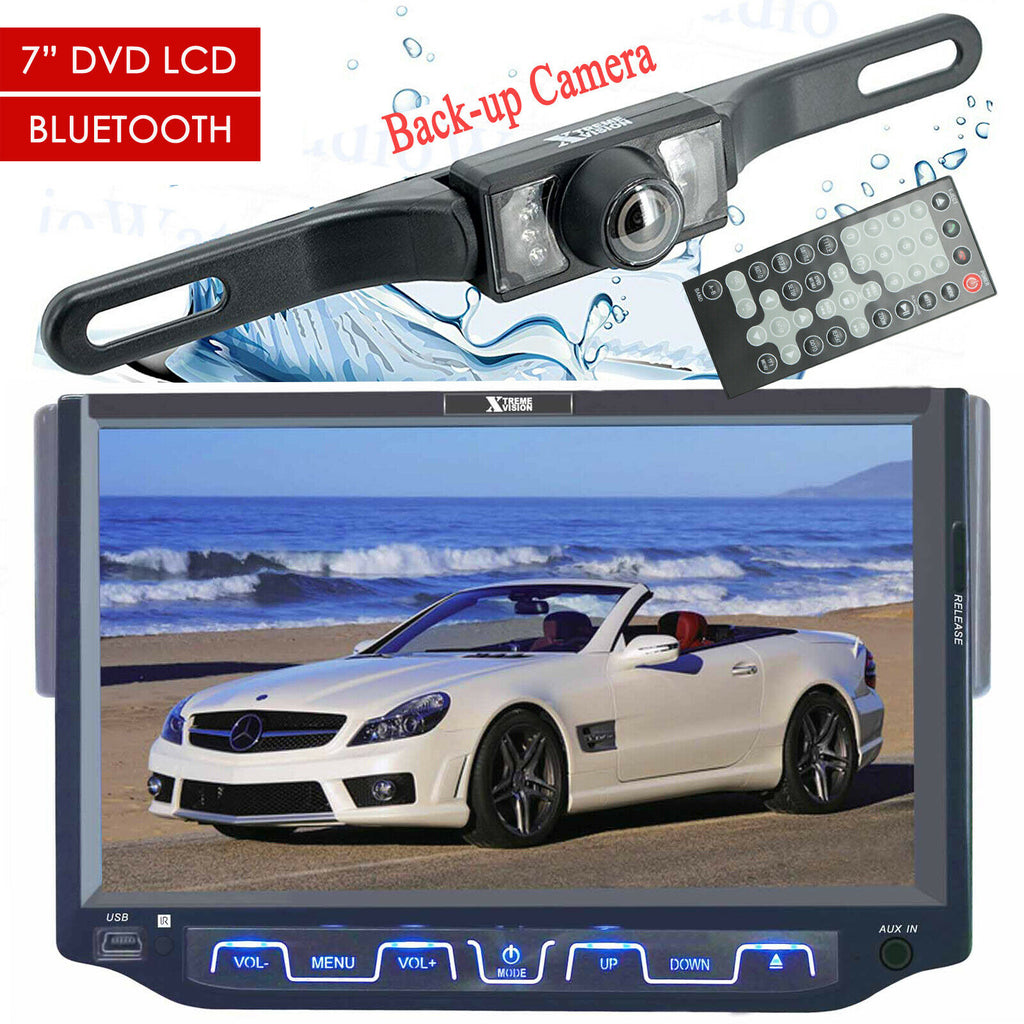 Single Din 7" Bluetooth DVD CD RECEIVER TFT TOUCHSCREEN USB SD+CAM 95 - Sellabi