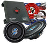 2x Hifonics BXS12D4 12" Subwoofer + Gravity GR1000.2 Amplifier + 4 Ga Amp Kit - Sellabi