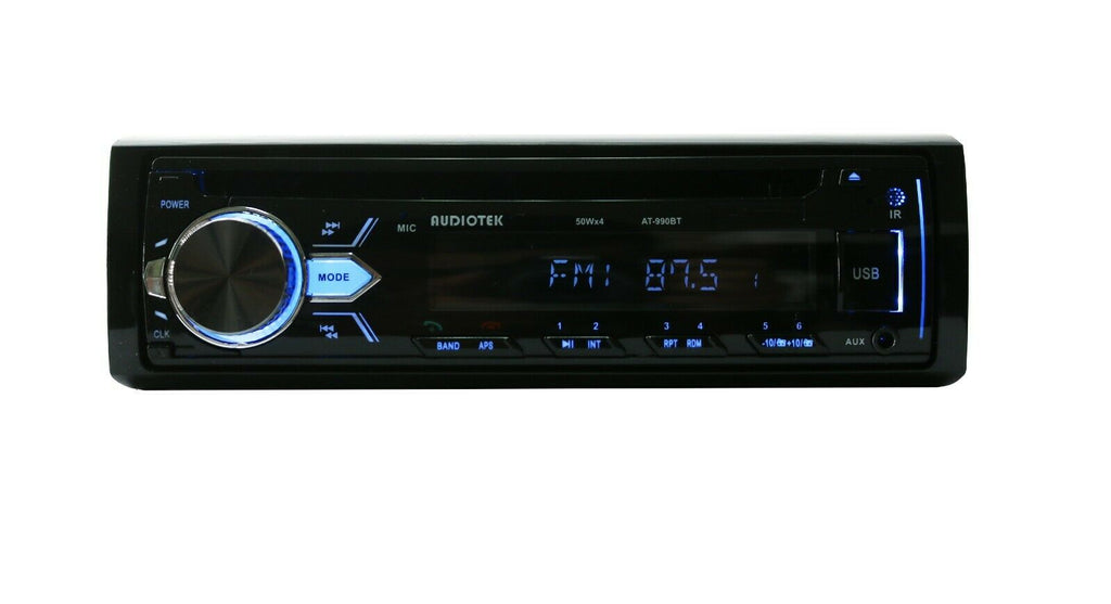 Audiotek IN-DASH CAR RECEIVER/RADIO/CD/MP3/AM/USB/AUX PLAYER A2DP BLUETOOTH - Sellabi