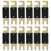 12x 300 Amp ANL Inline Gold Plated Electrical Protection Fuse Blade for Vehicle - Sellabi