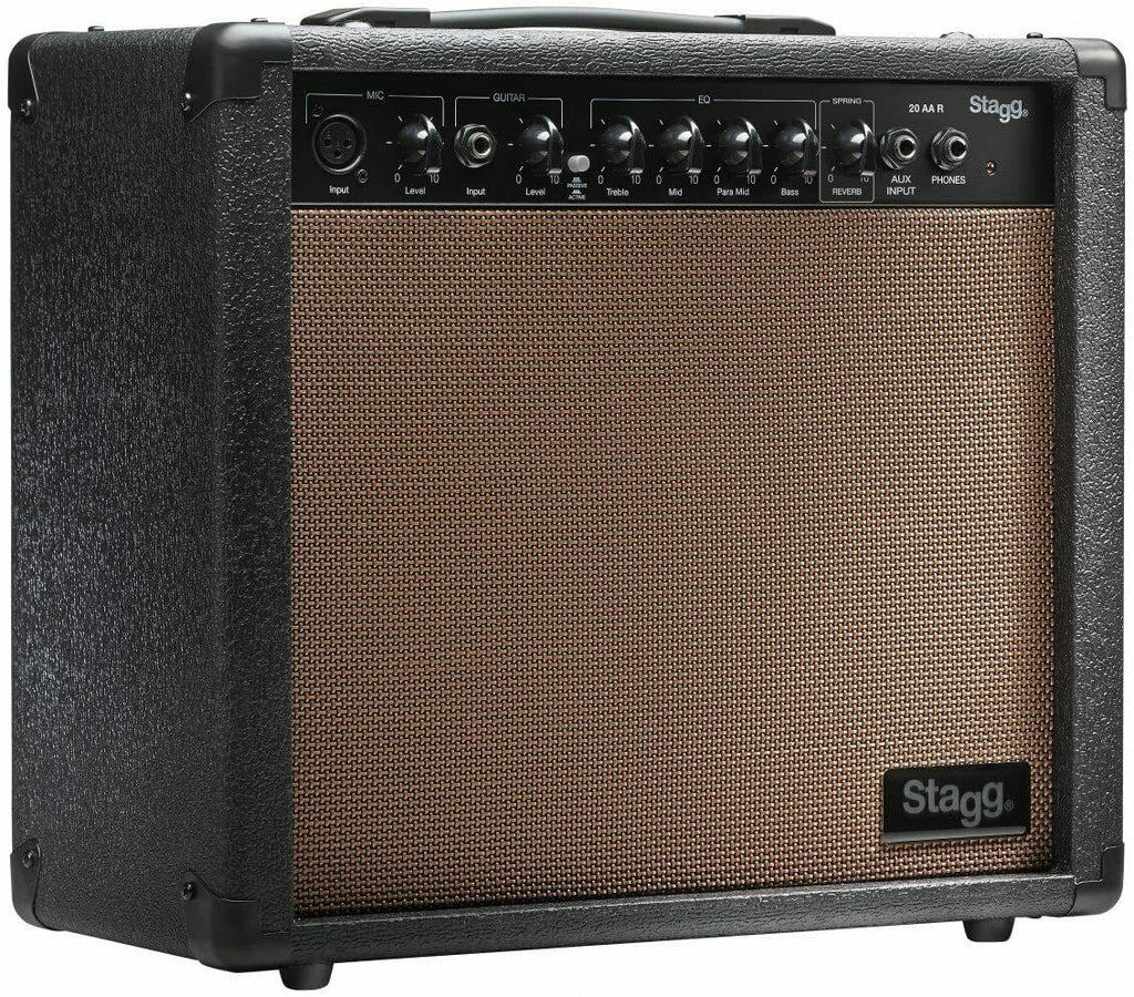 Stagg 20 AA R USA 20 Watt RMS Acoustic Guitar Amplifier -UC - Sellabi