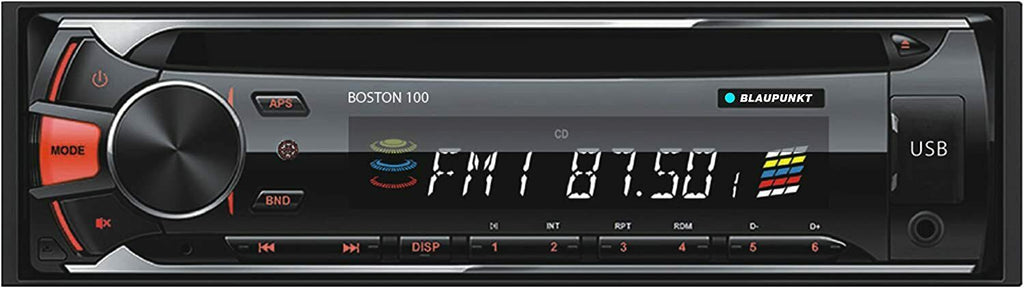 Blaupunkt 120W BOS100 BOSTON 100 Car Audio In-Dash CD/MP3 Receiver w/ USB AUX - Sellabi