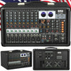 EMB 10P 600W 10 Channel Power Mixer Console w/ DSP Effects, Bluetooth, Record - Sellabi