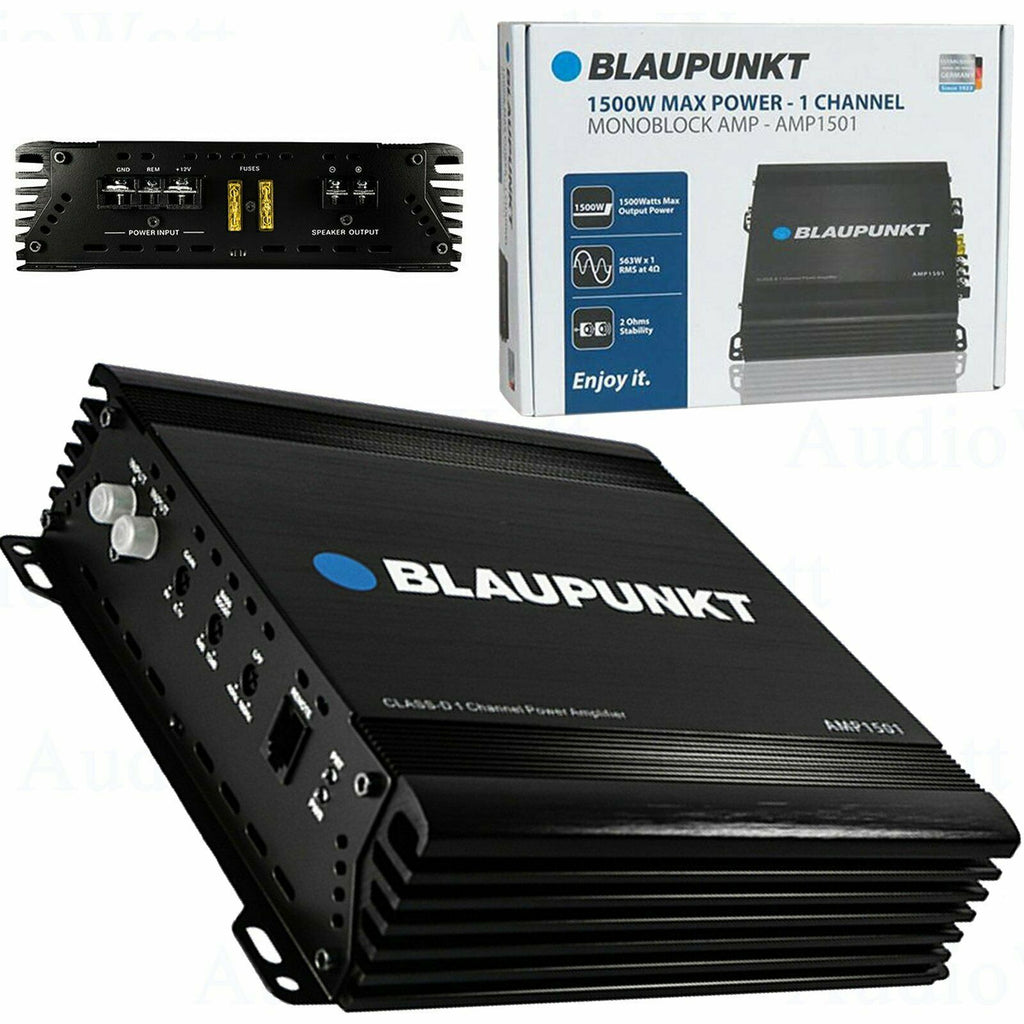 Blaupunkt AMP1501 Car Audio 1-Channel Monoblock Amplifier 1500 Watts Max Power - Sellabi