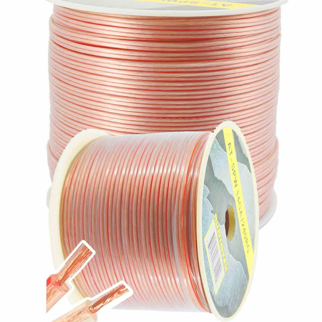 NEW Premium 240 Feet 14 Gauge AWG Power Speaker Wire Car Audio Stereo Cable - Sellabi