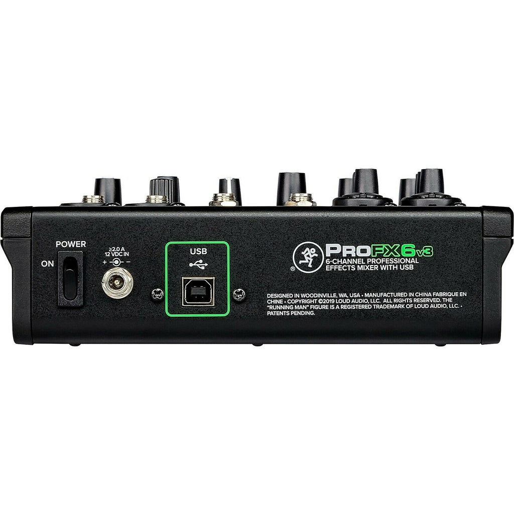 Mackie PROFX6v3 6 Channel Professional Effect Mixer with USB GigFX Effects -UC - Sellabi