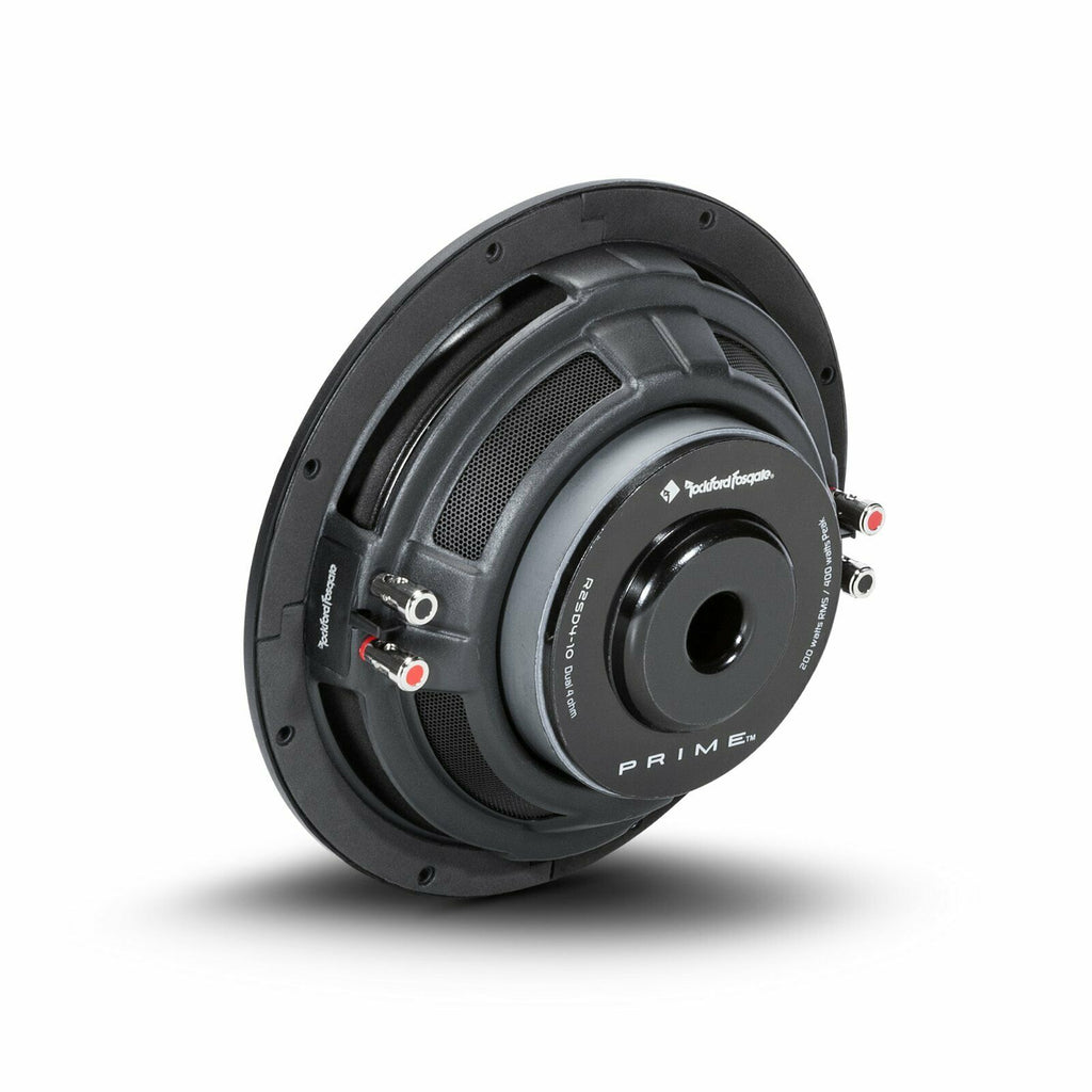 2x Rockford Fosgate Prime R2SD4-10 10" Stage 2 400W DVC Shallow Slim Subwoofer - Sellabi