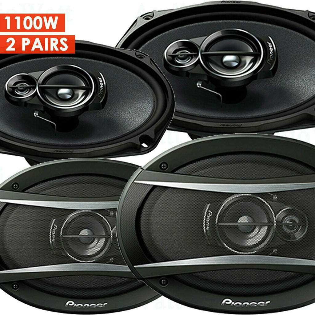 4x PIONEER TS-A6976S 6" x 9" 3-WAY POWER 1100 WATTS CAR AUDIO COAXIAL SPEAKERS - Sellabi