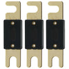 3x 300 Amp ANL Inline Gold Plated Electrical Protection Fuse Blade for Vehicle - Sellabi