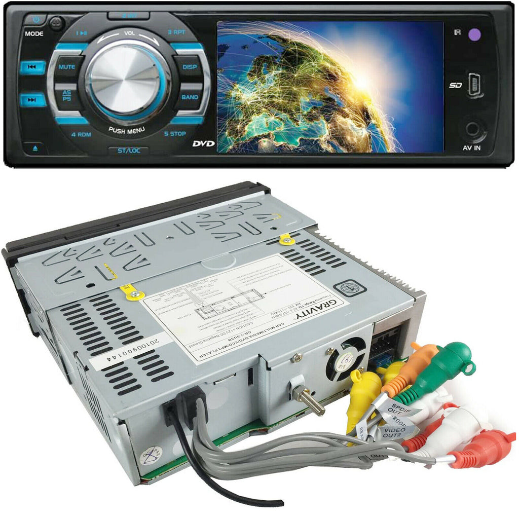 NEW GRAVITY GR-3.5USB DIGITAL LCD 3.5" DVD ENTERTAINMENT SYSTEM + XV20C CAMERA - Sellabi
