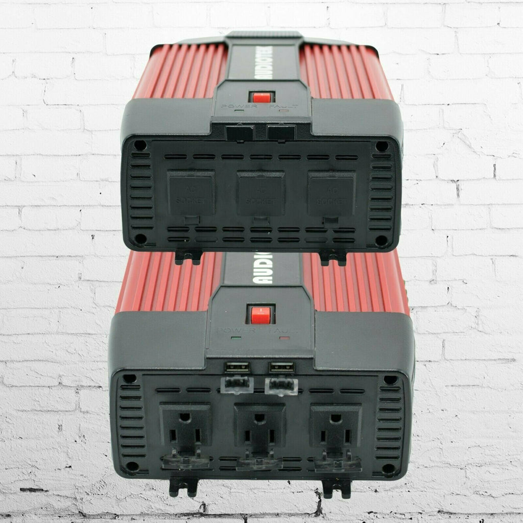 Audiotek 2000W Watt Power Inverter DC 12V AC 110V Car Converter USB port Charger - Sellabi