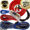 Complete 4000W 0 Gauge Car Amplifier Installation Wiring Kit Amp PK2 0 Ga Red - Sellabi
