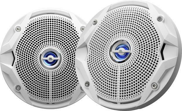 2x JBL MS6520 6.5" 2-Way Coaxial Marine 180 Watt Speakers 6-1/2" White 1 Pair - Sellabi