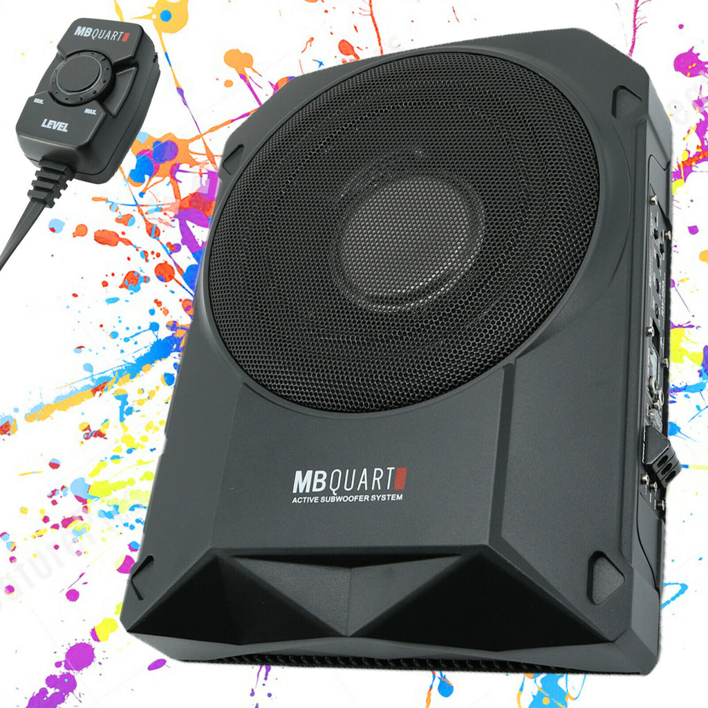 MB Quart RW-108A 8" 600w Slim Under-Seat Powered Car/Truck Subwoofer Sub - Sellabi