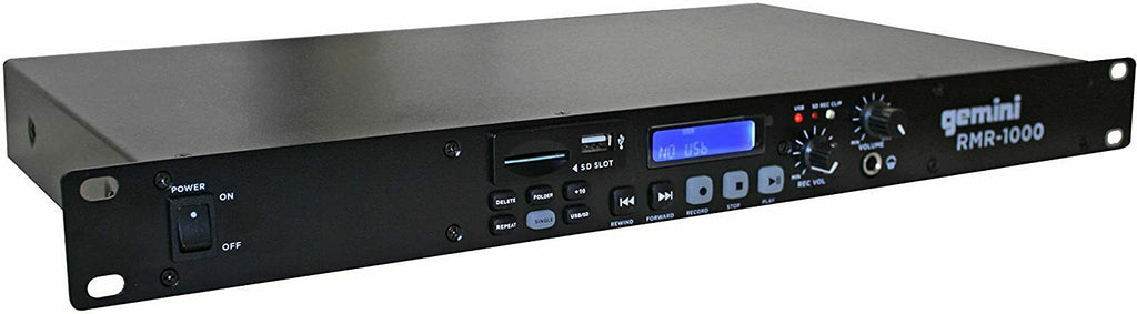 Gemini RMR-1000 Professional USB/SD Digital Player & Recorder -UC - Sellabi