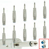 10x 3-Pin XLR Female to 1/4" 6.35mm Mono Male Audio Cable Microphone Adapter NEW - Sellabi