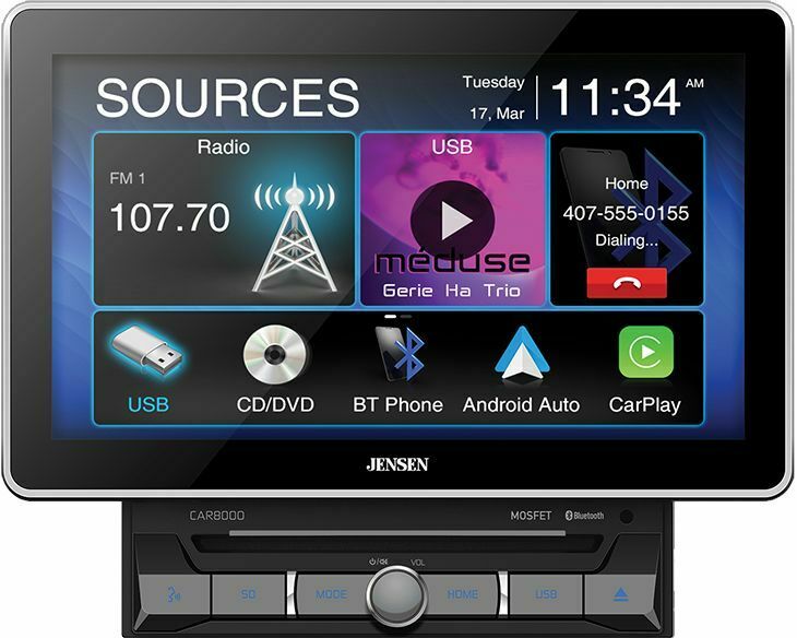 Jensen 10.1" Touchscreen Car Multimedia Receiver Bluetooth CAR8000 + Rear Camera - Sellabi